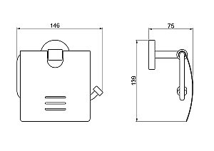 Держатель для туалетной бумаги Aquatek Бетта AQ4609CR хром купить в интернет-магазине сантехники Sanbest