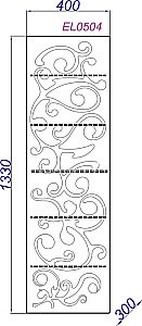 Пенал Aqwella Elegance 40 EL0504 белый для ванной в интернет-магазине сантехники Sanbest