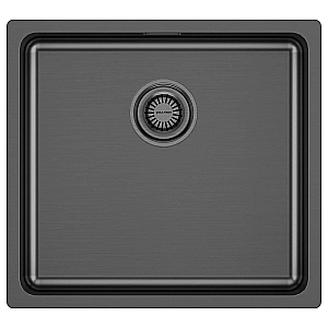 Кухонная мойка Paulmark VISTA 48 PM304844-GM вороненая сталь купить в интернет-магазине сантехники Sanbest
