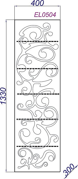 Пенал Aqwella Elegance 40 EL0504 белый для ванной в интернет-магазине сантехники Sanbest