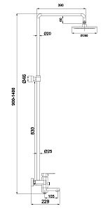 Душевая система Timo Beverly SX-1060/00 (3011) купить в интернет-магазине сантехники Sanbest