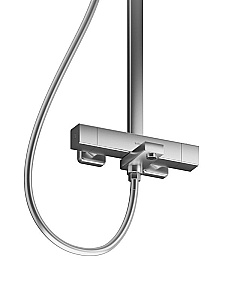Душевая система BelBagno KRAFT-VSCM-T-IN сатин купить в интернет-магазине сантехники Sanbest