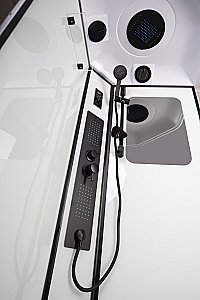 Душевая кабина с сенсором Niagara Premium NG-6901-01GD BLACK 90x90 купить в интернет-магазине Sanbest