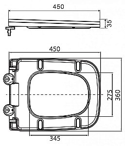 Унитаз подвесной BelBagno ARDENTE-C BB3202CHR-MB безободковый, с крышкой микролифт, с инсталляцией и кнопкой купить в интернет-магазине Sanbest