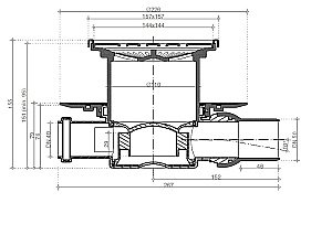 Душевой трап Pestan Confluo Standard 13702557 хром купить в интернет-магазине Sanbest