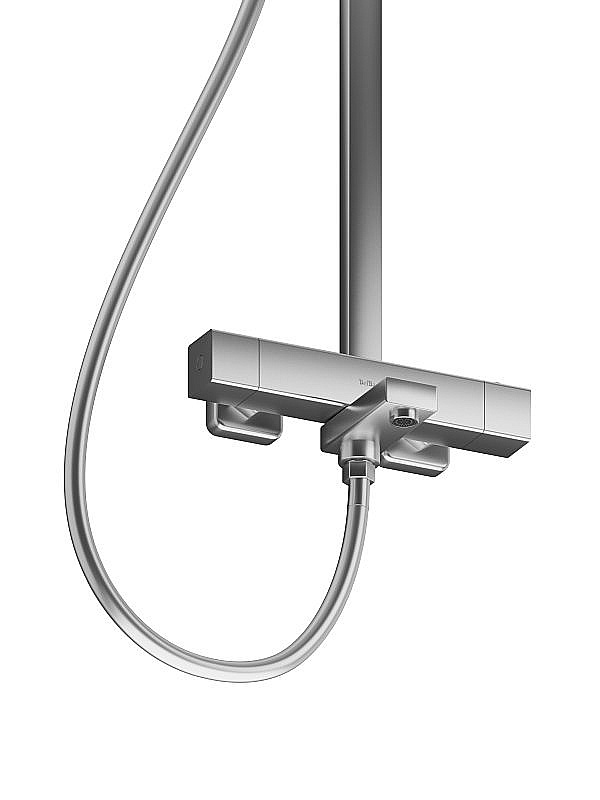 Душевая система BelBagno KRAFT-VSCM-T-IN сатин купить в интернет-магазине сантехники Sanbest