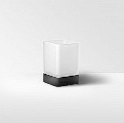 Стакан Inda Lea A1810ZNE21 черный матовый купить в интернет-магазине сантехники Sanbest