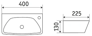 Раковина CeramaLux N 78578L/R купить в интернет-магазине Sanbest