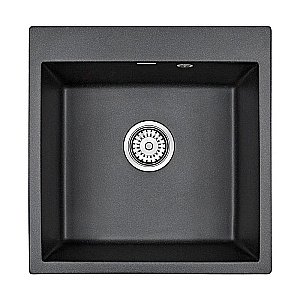 Мойка кухонная Paulmark Praktisch PM205546-BL Черная купить в интернет-магазине сантехники Sanbest