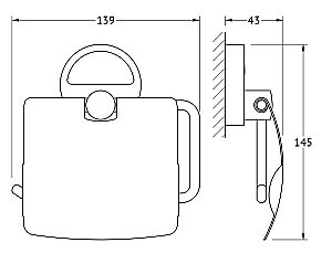 Держатель для туалетной бумаги FBS Luxia LUX 055 купить в интернет-магазине сантехники Sanbest