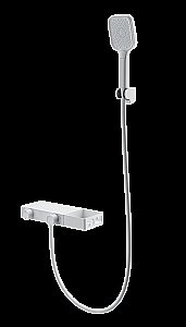 Смеситель для ванны с душем и термостатом WONZON & WOGHAND Shelf, Белый матовый (WW-B2551-MW) купить в интернет-магазине сантехники Sanbest