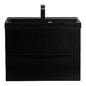 Тумба с раковиной BelBagno MARINO 60 черная глянцевая/черная раковина для ванной в интернет-магазине Sanbest