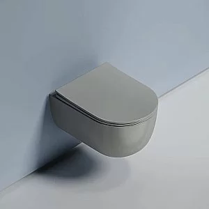 Унитаз подвесной Ceramica Nova Modena CN6063MH безободковый, с крышкой микролифт, антрацит матовый купить в интернет-магазине Sanbest