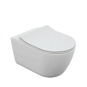 Унитаз подвесной Cersanit NATURE OVAL CO DPL EO c инсталляцией VECTOR/кнопка CORNER хром, с крышкой микролифт, безободковый купить в интернет-магазине Sanbest