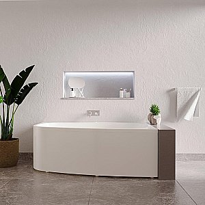 Ванна акриловая Радомир Рона 148х80 белая, слив золото купить в интернет-магазине Sanbest