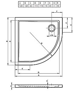 Душевой поддон Riho Zurich 288 120х120 D001024005 белый купить в интернет-магазине Sanbest