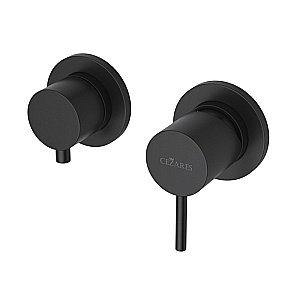 Смеситель для душа Cezares LEAF-VDIM3-L-NOP Черный матовый купить в интернет-магазине сантехники Sanbest