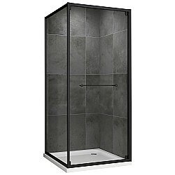 Душевой уголок Abber Schwarzer Diamant AG0A090B 90x90 стекло прозрачное/профиль черный купить в интернет-магазине Sanbest