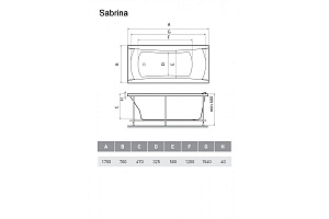 Ванна акриловая Relisan Sabrina 170х70 купить в интернет-магазине Sanbest