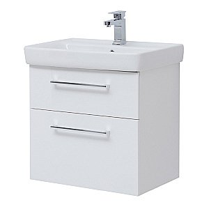 Тумба с раковиной Dreja Q Max 70 белый для ванной в интернет-магазине Sanbest