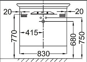 Мебель для ванной Jacob Delafon PRESQU'ILE 100 полисандр для ванной в интернет-магазине Sanbest