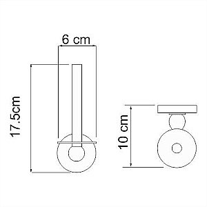 Держатель туалетной бумаги WasserKRAFT K-6997 купить в интернет-магазине сантехники Sanbest