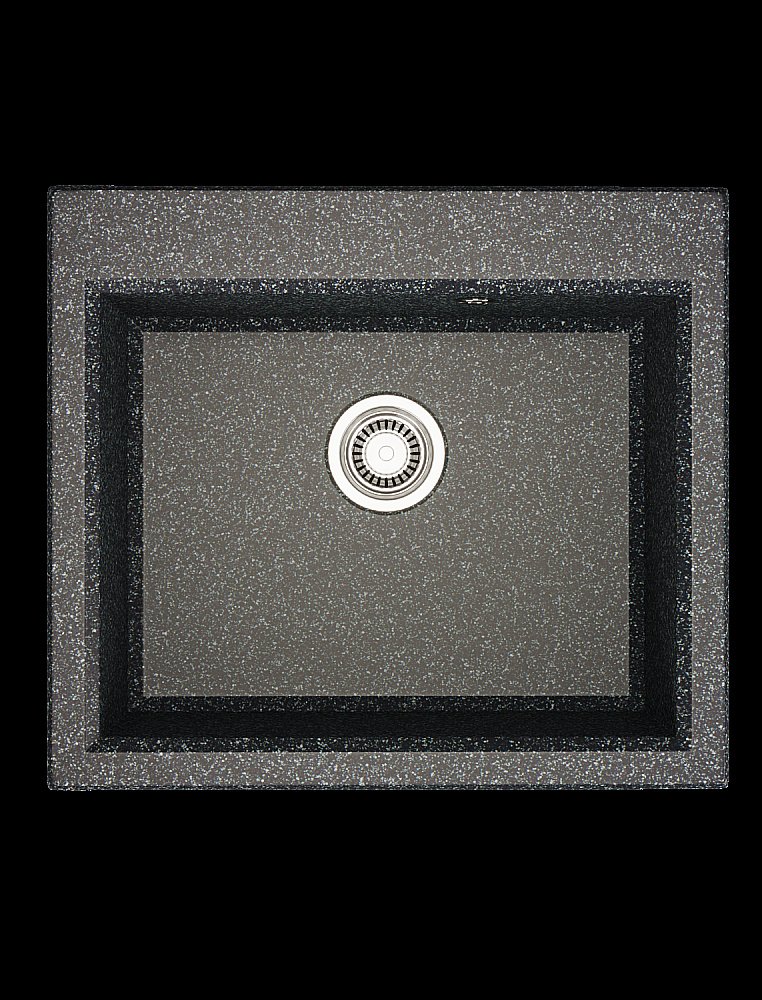 Мойка кухонная Акватон Линеа 58 графит купить в интернет-магазине сантехники Sanbest