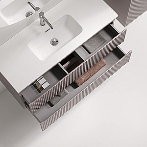 Тумба с раковиной Sancos Snob R SNR100/39SM/CN7027 Doha Soft для ванной в интернет-магазине Sanbest