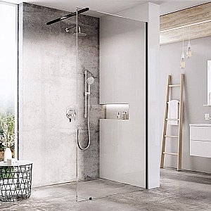 Душевое ограждение Ravak WALK-IN WALL ST 90/W SET-900 Wall стекло прозрачное/профиль черный купить в интернет-магазине Sanbest