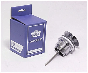 Донный клапан Ganzer F09 хром купить в интернет-магазине сантехники Sanbest