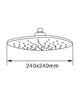 Верхний душ Agger Marine ATS05 хром купить в интернет-магазине сантехники Sanbest