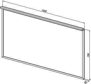 Зеркало Allen Brau Priority 120 1.31018.03 в ванную от интернет-магазине сантехники Sanbest