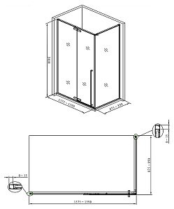 Душевой уголок Allen Brau Fantasy 160x90 3.11005-00 хром купить в интернет-магазине Sanbest