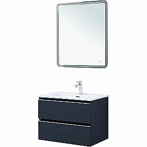 Тумба с раковиной Aquanet Вега 70 329590 маренго для ванной в интернет-магазине Sanbest