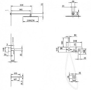 Душевая система ABBER Daheim AF8217W белая матовая купить в интернет-магазине сантехники Sanbest
