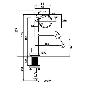 Cмеситель для раковины Jacob Delafon Vivienne Signature E38682-LB3-2MB латунь матовая купить в интернет-магазине сантехники Sanbest