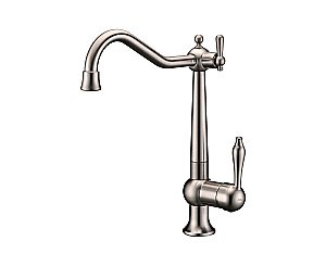 Смеситель для кухни Paulmark Retro Re213226-BS брашированная сталь купить в интернет-магазине сантехники Sanbest