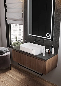 Раковина Sanita luxe Line 55 LINSLWB01 белая купить в интернет-магазине Sanbest