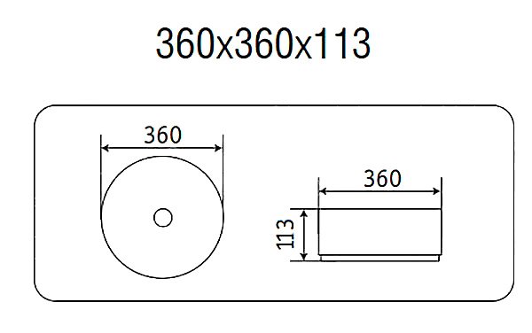 Раковина накладная CeramaLux NC 36 GL03A графит, прозрачная купить в интернет-магазине Sanbest
