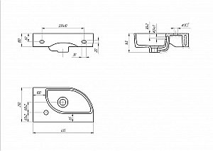 Раковина угловая Cersanit CAMEO 46 S-UM-CAM45/1-w/63405 белая купить в интернет-магазине Sanbest