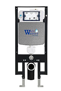 Унитаз с инсталляцией WeltWasser AMBERG 497 + HOFBACH 041 GL-WT + AMBERG RD-CR купить в интернет-магазине Sanbest