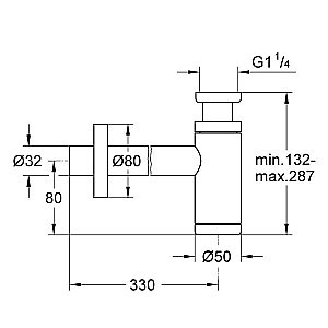 Сифон для раковины Grohe 28912000 купить в интернет-магазине сантехники Sanbest