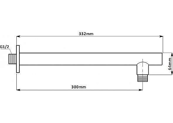 Держатель для верхнего душа Aquanet Passion AF301-91 купить в интернет-магазине сантехники Sanbest