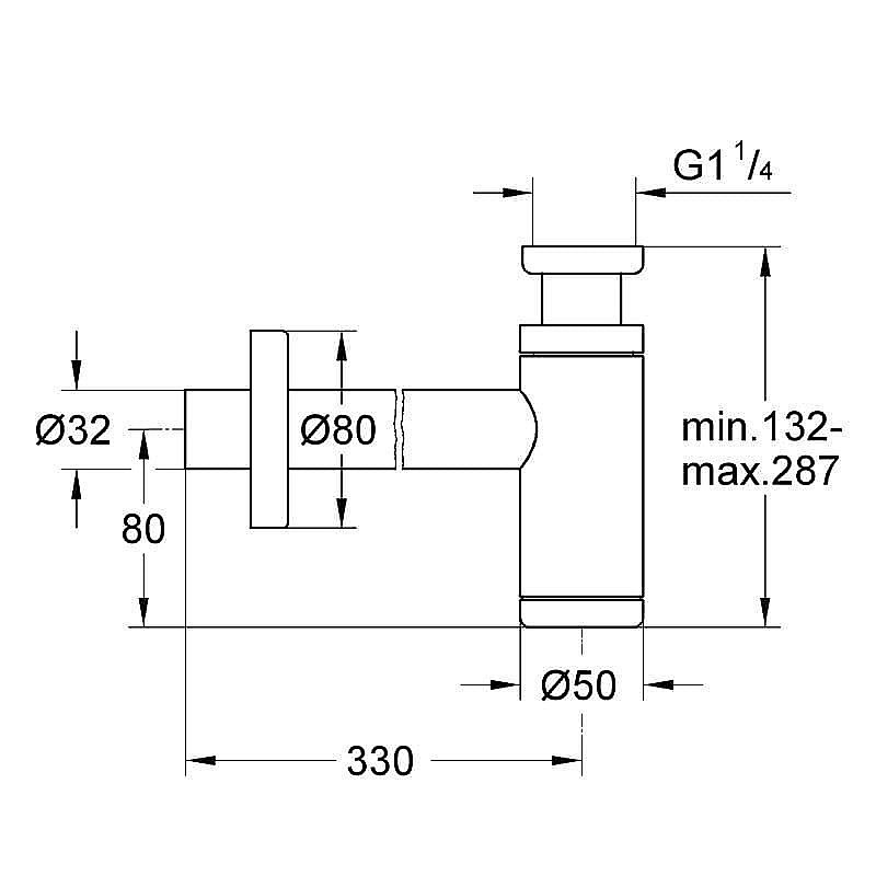 Сифон для раковины Grohe 28912000 купить в интернет-магазине сантехники Sanbest
