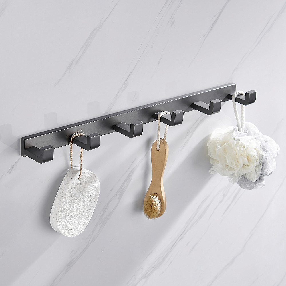 Вешалка на 6 крючков ABBER Westen AA1752NG никель купить в интернет-магазине сантехники Sanbest