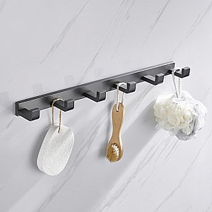 Вешалка на 6 крючков ABBER Westen AA1752NG никель купить в интернет-магазине сантехники Sanbest