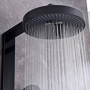 Душевая система Black&White Gravity 9005NMB черная матовая купить в интернет-магазине сантехники Sanbest