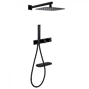 Душевая система ABBER Rund AF8750B черная матовая купить в интернет-магазине сантехники Sanbest