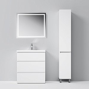 Пенал напольный AM.PM Gem S 40 белый для ванной в интернет-магазине сантехники Sanbest