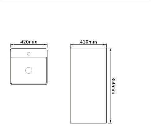 Раковина SantiLine 42 SL-4005MM мрамор купить в интернет-магазине Sanbest